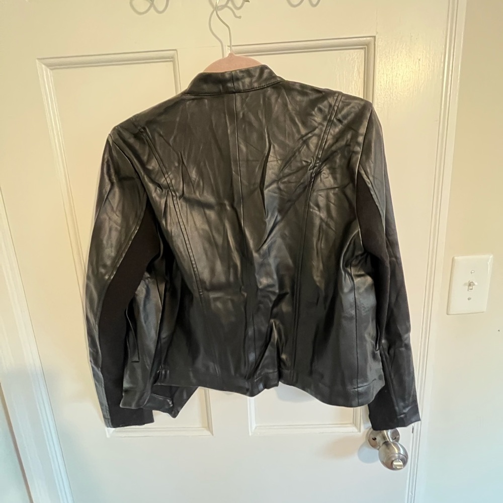 Saks faux leather light jacket